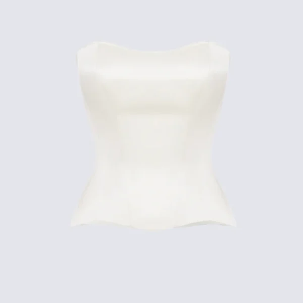 White Satin corset