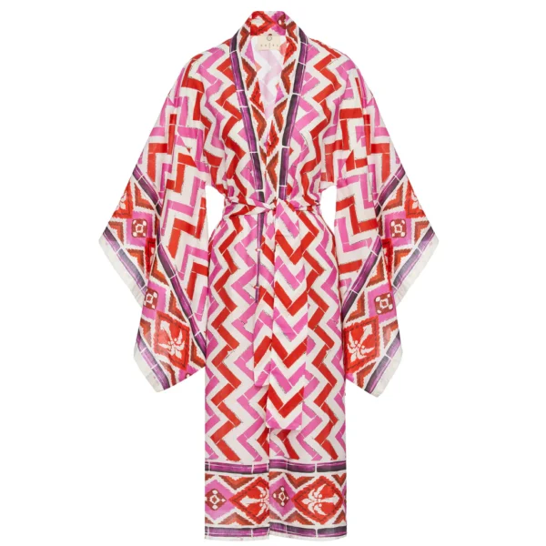 Summer Kaftan Chevron Mercan Mor