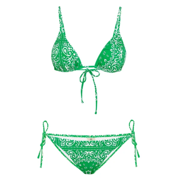 Lal Triangle Bikini Paisley Green