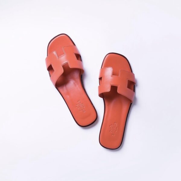 Hermes Sandals Collection  Orange