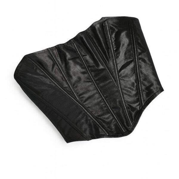 BLACK CROP CORSET