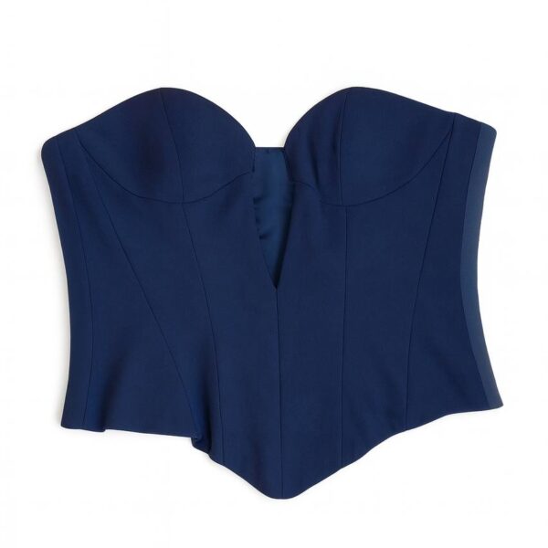 BLACK CROP CORSET